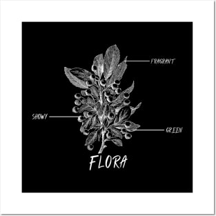 Flora Wildflower Vintage Bloom Since Established Posters and Art